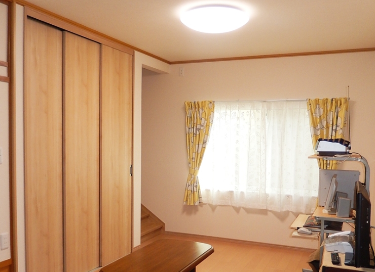 使っていなかった和室をリビング寝室へ