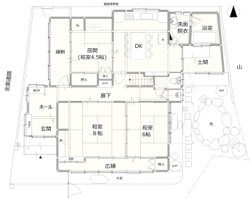 池の見えるLDK