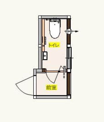 リビングから段差なくトイレへ！