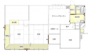 代々受け継がれて来た和室を家族の集う部屋へ
